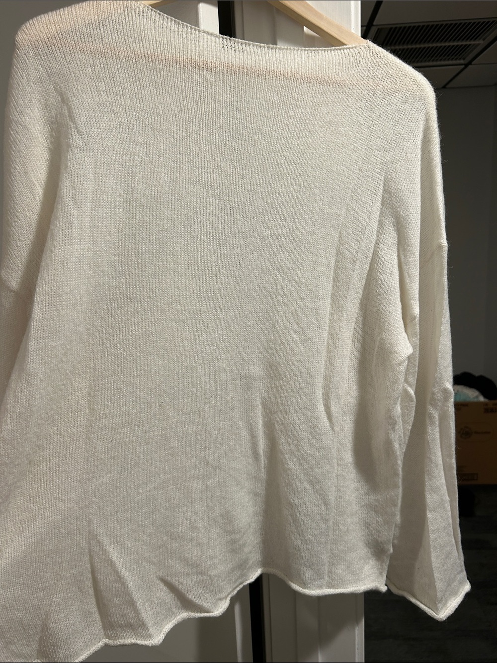 Beautiful Creamy White Commence Sweater. Looks Great Over A Camisole or Tank Top